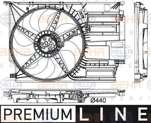 Ventilateur, refroidissement du moteur F48