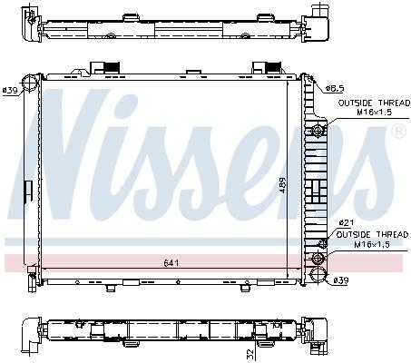 Radiateur, refroidissement du moteur W210