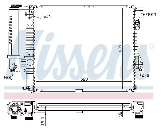 Radiateur, refroidissement du moteur BMW E39