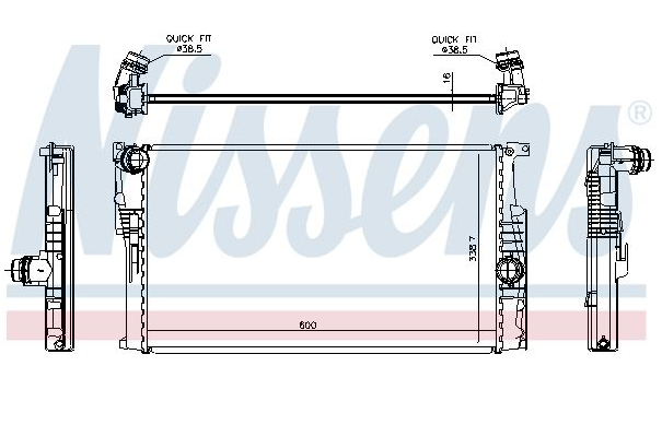 Radiateur, refroidissement du moteur BMW F20/F30