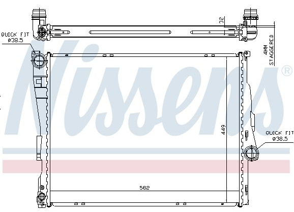 Radiateur, refroidissement du moteur BMW E46