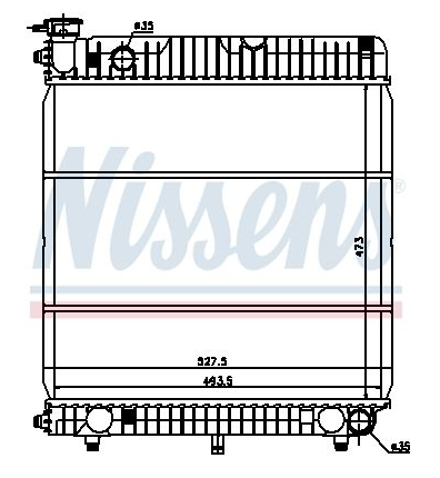 Radiateur, refroidissement du moteur Mercedes Transporter W601