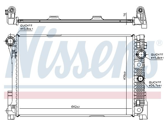 Radiateur, refroidissement du moteur Mercedes W204