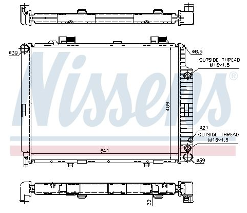 Radiateur refroidissement du moteur W201