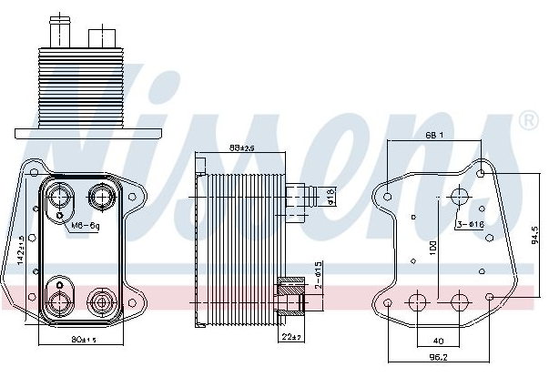 Radiateur d'huile Mercedes W210/W203