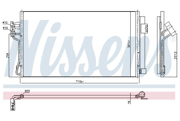 Condenseur Mercedes Vito W639