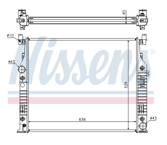 Radiateur, refroidissement du moteur Mercedes ML W164