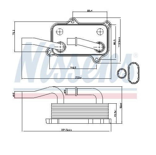 Radiateur d'huile Mercedes W202/W210