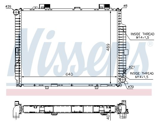 Radiateur refroidissement du moteur W210 