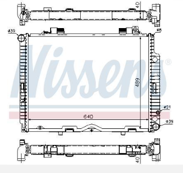 Radiateur, refroidissement du moteur W210 