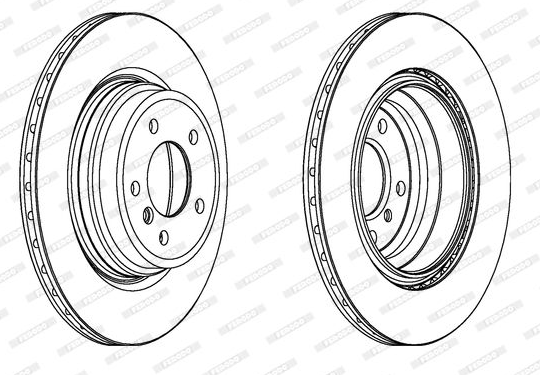 Jeu de 2 disques de frein arrière BMW E90/E93