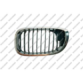 Grille de radiateur gauche, avant gauche, noir, chromé BMW E46 (315)