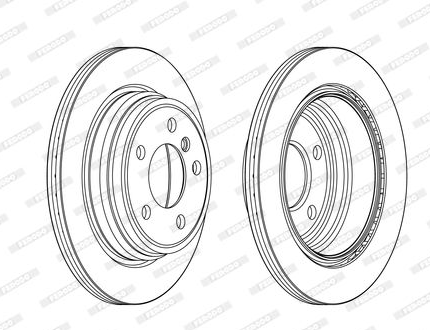 Jeu de 2 disques de frein arrière BMW F30/F33