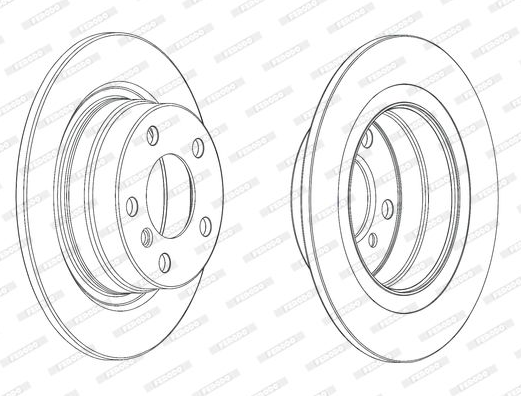 Jeu de 2 disques de frein arrière BMW F20/F23