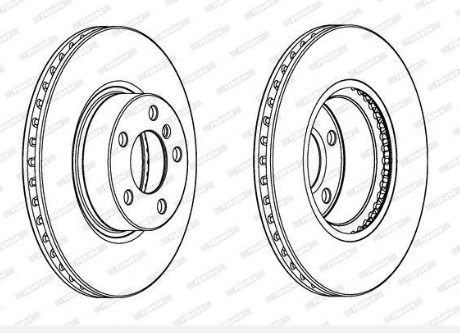 Jeu de 2 disques de frein avant BMW X3 (F25) / X4 (F26)