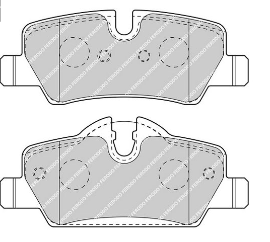 Jeu de 4 plaquettes de frein arrière Mini F55/F56