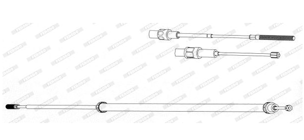 Cable de frein à main (gauche) BMW E39