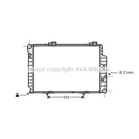 Radiateur, refroidissement du moteur AVA W202