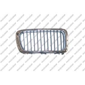 Grille de radiateur avant gauche, chrome/noir BMW 7 (E38)