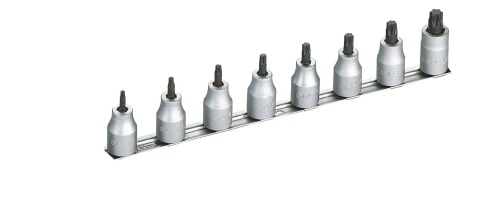 JEU DE 8 DOUILLES TOURNEVIS MONOBLOC 1/2